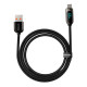 Кабель Baseus Display Fast Charging Data Cable USB to Type-C 66W 1m Black (CASX020001)