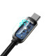 Кабель Baseus Display Fast Charging Data Cable USB to Type-C 66W 1m Black (CASX020001)