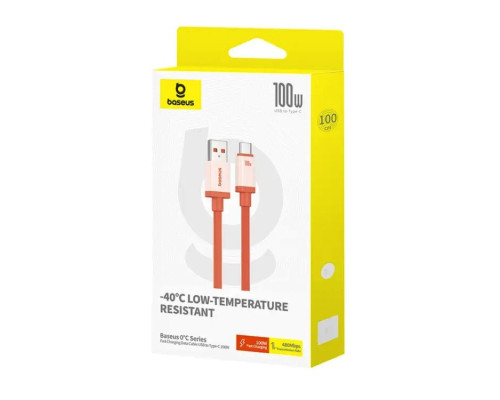 Кабель Baseus 0℃ Series Fast Charging Data Cable USB to Type-C 100W 1m Canyon Coral (P10368801731-00)