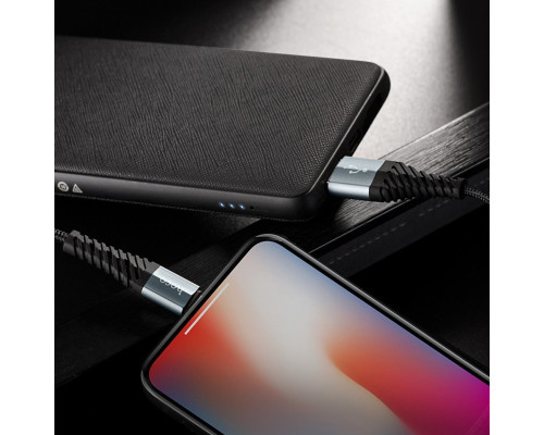 Кабель HOCO X38 Cool Charging data cable for iP Black (6931474710529)