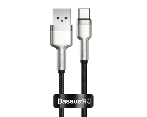 Кабель Baseus Cafule Series Metal Data Cable USB to Type-C 66W 0.25m Black (CAKF000001)