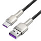 Кабель Baseus Cafule Series Metal Data Cable USB to Type-C 66W 0.25m Black (CAKF000001)