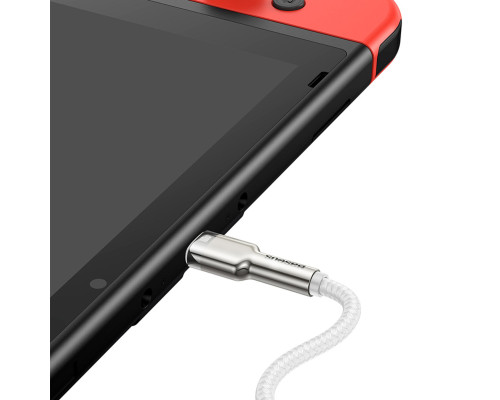 Кабель Baseus Cafule Series Metal Data Cable Type-C to Type-C 100W 2m White (CATJK-D02)