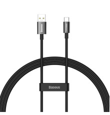 Кабель Baseus Superior Series (SUPERVOOC) Fast Charging Data Cable USB to Type-C 65W 1m Black (CAYS000901)