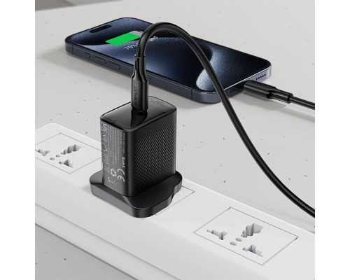 Кабель ACEFAST C17-03 USB-C to USB-C silicone charging data cable Black (6974316284161)