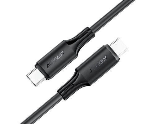 Кабель ACEFAST C17-03 USB-C to USB-C silicone charging data cable Black (6974316284161)