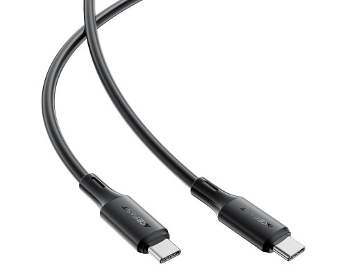 Кабель ACEFAST C17-03 USB-C to USB-C silicone charging data cable Black (6974316284161)