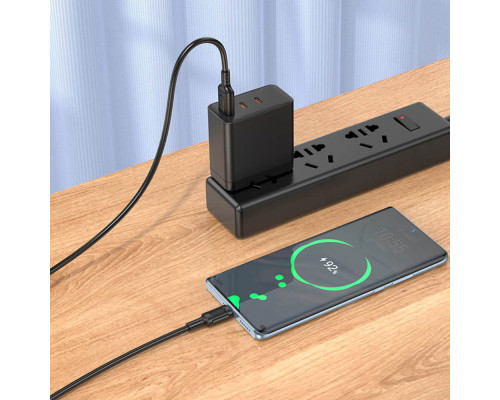 Кабель BOROFONE BX111 Feliz charging data cable Type-C 1m Black (6941991115080)