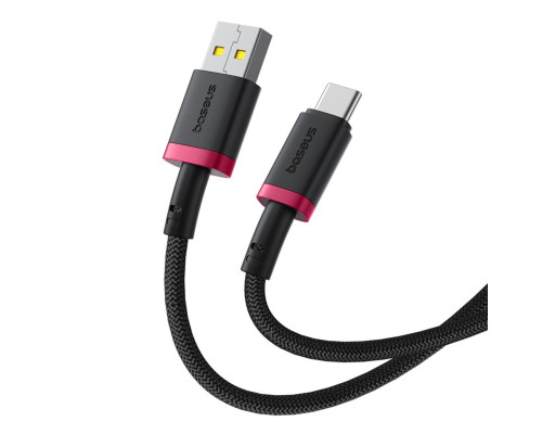 Кабель Baseus Dura Series Fast Charging Cable USB to Type-C 60W 1m Red+Black (P10377802U01-01)