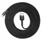 Кабель Baseus Cafule Cable USB For iP 2A 3m Gray+Black (CALKLF-RG1)