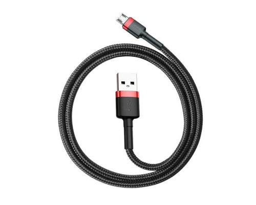 Кабель Baseus Cafule Cable USB For Micro 2.4A 1m Red+Black (CAMKLF-B91)