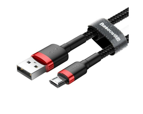 Кабель Baseus Cafule Cable USB For Micro 2.4A 1m Red+Black (CAMKLF-B91)