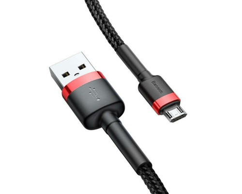 Кабель Baseus Cafule Cable USB For Micro 2.4A 1m Red+Black (CAMKLF-B91)