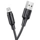 Кабель BOROFONE BX41 USB to Micro 2.4A, 1m, PVC, PVC connectors, magnetic, Black (BX41MB)