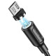 Кабель BOROFONE BX41 USB to Micro 2.4A, 1m, PVC, PVC connectors, magnetic, Black (BX41MB)