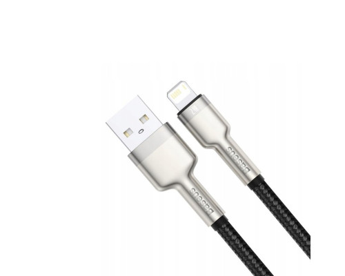 Кабель Baseus Cafule Series Metal Data Cable USB to IP 2.4A 1m Black (CALJK-A01)