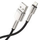 Кабель Baseus Cafule Series Metal Data Cable USB to IP 2.4A 1m Black (CALJK-A01)