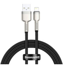 Кабель Baseus Cafule Series Metal Data Cable USB to IP 2.4A 1m Black (CALJK-A01)