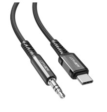 Кабель ACEFAST C1-08 USB-C to 3.5mm aluminum alloy audio cable Black (AFC1-08B)