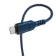 Кабель HOCO X59 USB to Micro 2.4A, 1m, nylon, TPE connectors, Blue (6931474744913)