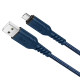 Кабель HOCO X59 USB to Micro 2.4A, 1m, nylon, TPE connectors, Blue (6931474744913)