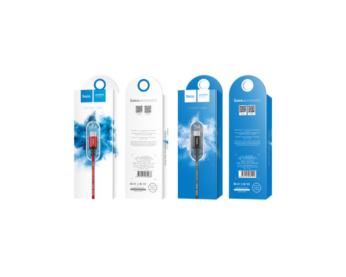 Кабель HOCO X14 USB to Type-C 2A, 2m, nylon, aluminum connectors, Black (6957531062929)
