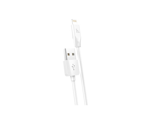 Кабель HOCO X1 USB to iP 2.4A, 1m, PVC, PVC connectors, White (6957531032007)