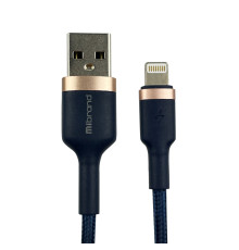 Кабель Mibrand MI-71 Metal Braided Cable USB for Lightning 2.4A 1m Navy Blue (MIDC/71LNB)