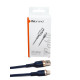 Кабель Mibrand MI-71 Metal Braided Cable USB for Lightning 2.4A 1m Navy Blue (MIDC/71LNB)