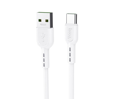 Кабель HOCO X33 Type-C 5A Surge charging data cable White (6931474706126)