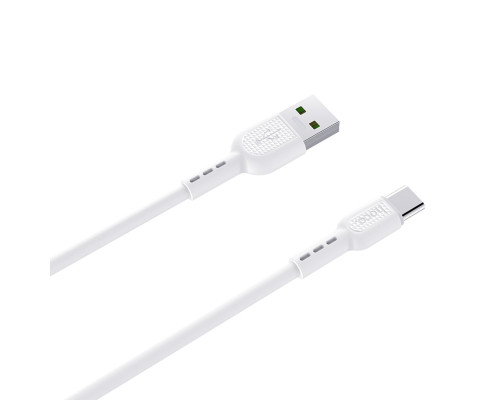 Кабель HOCO X33 Type-C 5A Surge charging data cable White (6931474706126)