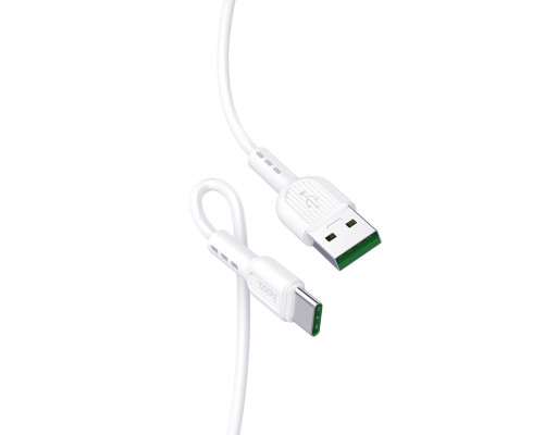 Кабель HOCO X33 Type-C 5A Surge charging data cable White (6931474706126)