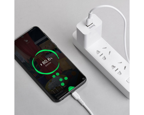 Кабель HOCO X33 Type-C 5A Surge charging data cable White (6931474706126)