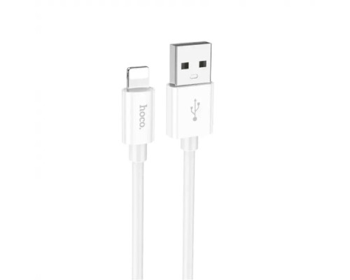 Кабель HOCO X87 Magic silicone charging data cable for iP White (6931474783202)