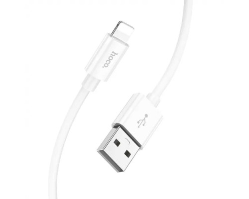 Кабель HOCO X87 Magic silicone charging data cable for iP White (6931474783202)