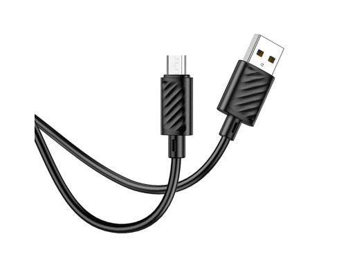 Кабель HOCO X88 Gratified charging data cable for Micro(unpackaged) Black (6931474783325(unp))