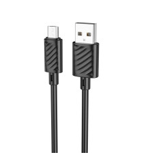 Кабель HOCO X88 Gratified charging data cable for Micro(unpackaged) Black (6931474783325(unp))