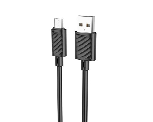 Кабель HOCO X88 Gratified charging data cable for Micro(unpackaged) Black (6931474783325(unp))