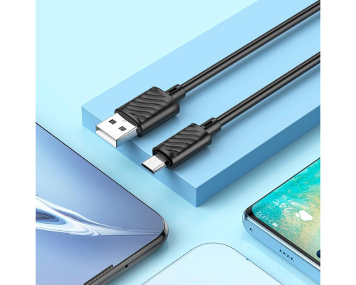 Кабель HOCO X88 Gratified charging data cable for Micro(unpackaged) Black (6931474783325(unp))