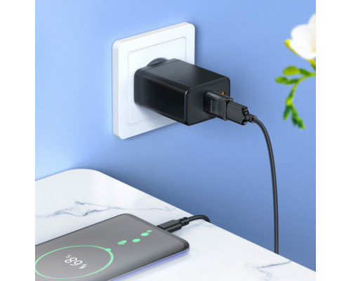 Адаптер BOROFONE BV18 Type-C male to USB female USB3.0 adapter Black (BV18C)