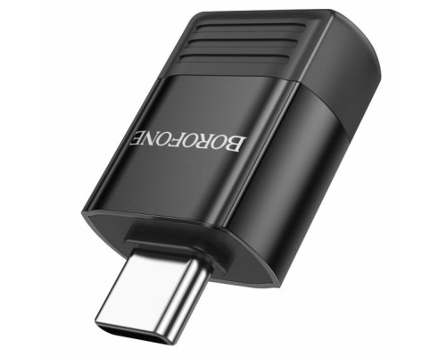 Адаптер BOROFONE BV18 Type-C male to USB female USB3.0 adapter Black (BV18C)