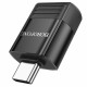 Адаптер BOROFONE BV18 Type-C male to USB female USB3.0 adapter Black (BV18C)