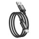 Кабель HOCO X89 Wind charging data cable Type-C Black (6931474784360)