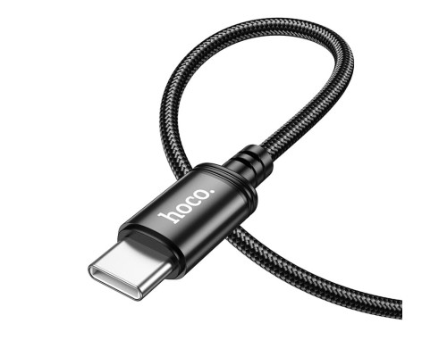 Кабель HOCO X89 Wind charging data cable Type-C Black (6931474784360)