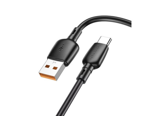 Кабель BOROFONE BX93 Super power 100W charging data cable Type-C Black (6941991103179)