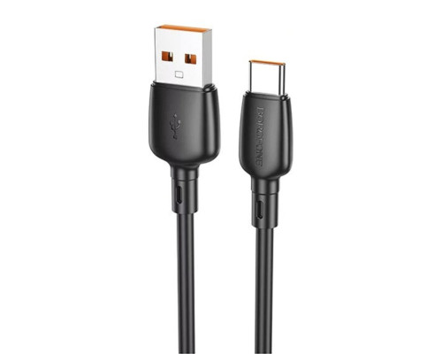 Кабель BOROFONE BX93 Super power 100W charging data cable Type-C Black (6941991103179)
