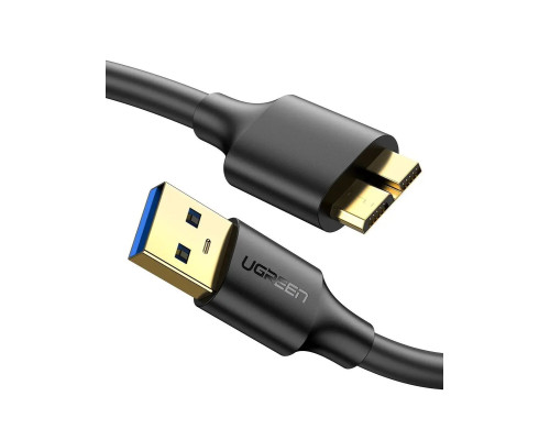 Кабель UGREEN US130 USB 3.0 A Male to Micro USB 3.0 Male Cable 2m (Black)(UGR-10843) (UGR-10843)