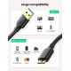 Кабель UGREEN US130 USB 3.0 A Male to Micro USB 3.0 Male Cable 2m (Black)(UGR-10843) (UGR-10843)