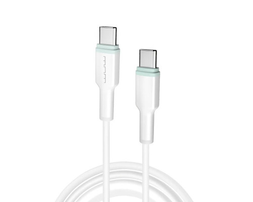 Кабель WUW-X205 Type-C to Type-C 65W 1m white (WUW-X205TCTC)