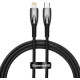 Кабель Baseus Glimmer Series Fast Charging Data Cable Type-C to iP 20W 1m Black (CADH000001)